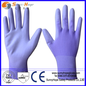 SUNNYHOPE fábrica de China 13g pu transparente cubiertos guantes